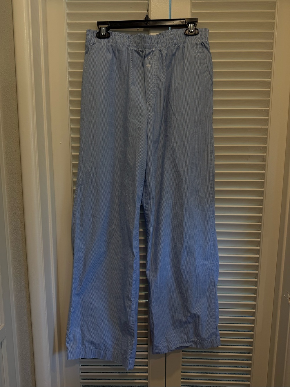 Cotton on Light Blue pinstripe women’s Relaxed Cotton Pants